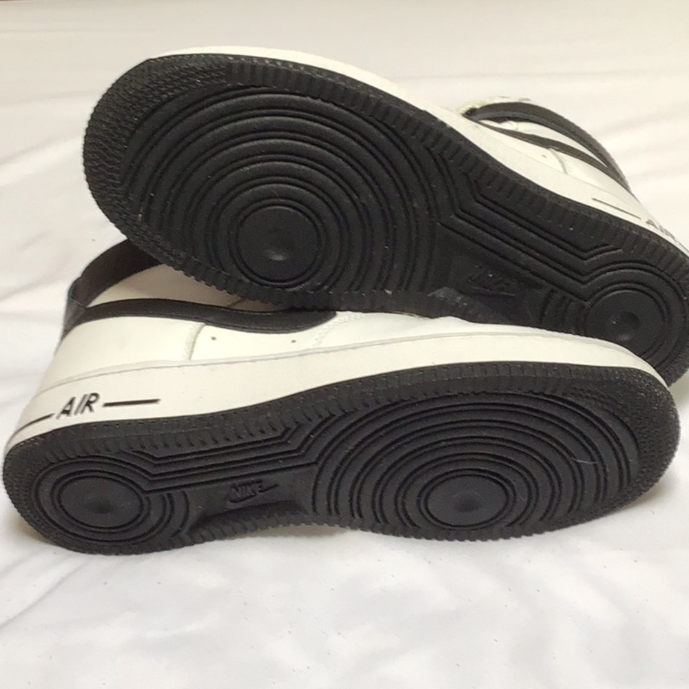 Nike Air Force 1 High Top Sneakers - White and Black - Picture 3 of 4